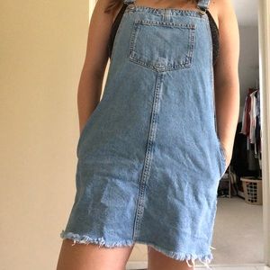 TOPSHOP overall dress